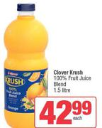 Clover Krush 100% Fruit Juice Blend-1.5L Each