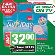 Nutriday Smooth Dairy Snack-For 2 x 6 x 100g