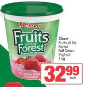 Clover Fruits Of The Forest Full Cream Yoghurt-1Kg Each