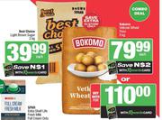 Best Choice Light Brown Sugar 2Kg + Bokomo Vetkoek Wheat Flour 5Kg-Both For