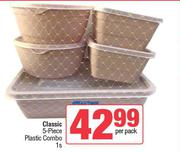 Classic 5 Piece Plastic Combo-1s Per Pack