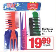 Star Combs Salon Pack-6s Per Pack