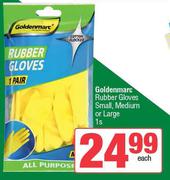 Goldenmarc Rubber Gloves Small, Medium, Or Large-1s Each