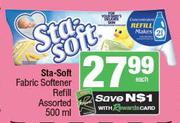 Sta-Soft Fabric Softener Refill Assorted-500ml