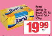 Rama Spread For Bread 37% Fat Spread Brick-500g