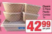 Classic 5-Piece Plastic Combo-Per Pack