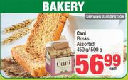 Cani Rusks Assorted-450g/500g Each