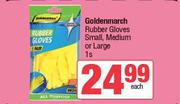 Goldenmarch Rubber Gloves (Small, Medium Or Large)-Each