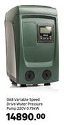 DAB Variable Speed Drive Water Pressure Pump 220V 0.75Kw