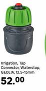 Geolia Irrigation, Tap Connector, Waterstop 12.5-15mm