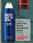 Diesel Only The Brave Deodorant Spray-200ml