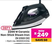 Defy 2200W Ceramic Non Stick Steam Iron SI 2322 CX