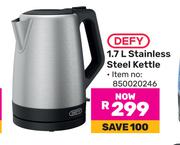 Defy 1.7L Stainless Steel Kettle