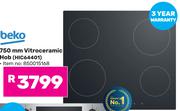 Beko 750mm Vitroceramic Hob HIC64401