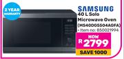 Samsung 40L Solo Microwave Oven MS40DG5504AGFA
