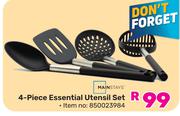 Mainstays 4 Piece Essential Utensil Set