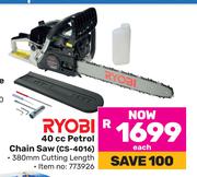 Ryobi 40cc Petrol Chain Saw CS-4016