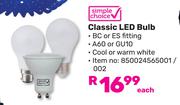Simple Choice Classic LED Bulb-Each