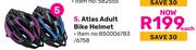 Raleigh Atlas Adult Bike Helmet-Each