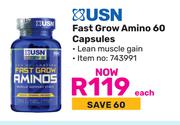 USN Fast Grow Amino 60 Capsules-Each