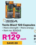 SSA Testo Blast 120 Capsules-Each