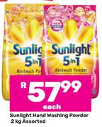 Sunlight Hand Washing Powder Assorted-2kg Each