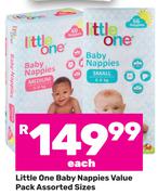 Little One Baby Nappies Value Pack (Assorted Sizes)-Each
