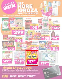 Game SASSA : Get More iGroza For Your Buck (22 August - 07 September 2025), page 1