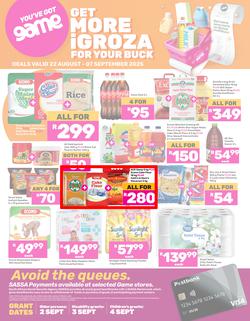 Game SASSA : Get More iGroza For Your Buck (22 August - 07 September 2025), page 1