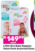 Little One Baby Nappies Value Pack (Assorted Sizes)-Each