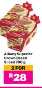 Albany Superior Brown Bread (Sliced)-For 2 x 700g