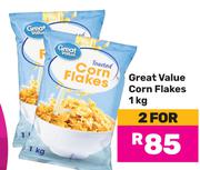 Great Value Corn Flakes-For 2 x 1kg