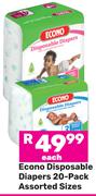 Econo Disposable Diapers 20-Pack (Assorted Sizes)-Each