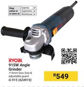 Ryobi 915W Angle Grinder G-915 (624919)