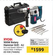Ryobi 900W Rotary Hammer Drill 4J ED-938 (744606)