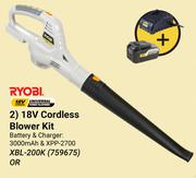 Ryobi 18V Cordless Blower Kit XBL-200K (759675)-Each