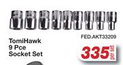 Tomi Hawk 9 Pce Socket Set FED.AKT33209-Per Set