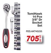 Tomi Hawk 14 Pce 3/8" Dr Socket Set FED.AKT45235-Per Set