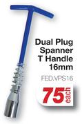 Tomi Hawk Dual Plug Spanner T-Handle 16mm FED.VPS16-Each