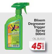 Blixem Degreaser Trigger Spray OIL.BLI500-500ml Each