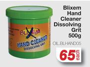 Blixem Hand Cleaner Dissolving Grit OIL.BLHAND05-500g Each