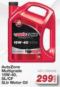 Auto Zone Multigrade 15W-40 SL/CF Motor Oil AZC.15W405L-5L Each