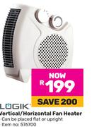Logik Vertical/Horizontal Fan Heater