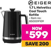 Eiger 1.7L Helvetica Cool Touch Kettle