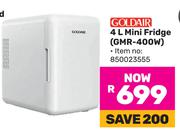 Goldair 4L Mini Fridge GMR-400W
