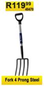 Fork 4 Prong Steel 40470
