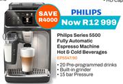 Philips Series 5500 Fully Automatic Espresso Machine Hot & Cold Beverages EP5547/90