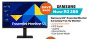 Samsung 22" Essential Monitor S3 S30GD Full HD Monitor LS22D300GAUXEN