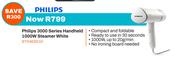 Philips 3000 Series Handheld 1000W Steamer White STH3020/10
