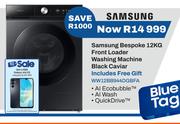 Samsung 12Kg Bespoke Front Loader Washing Machine Black Caviar WW12BB944DGBFA